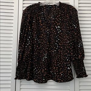 AQUA Patterned Blouse